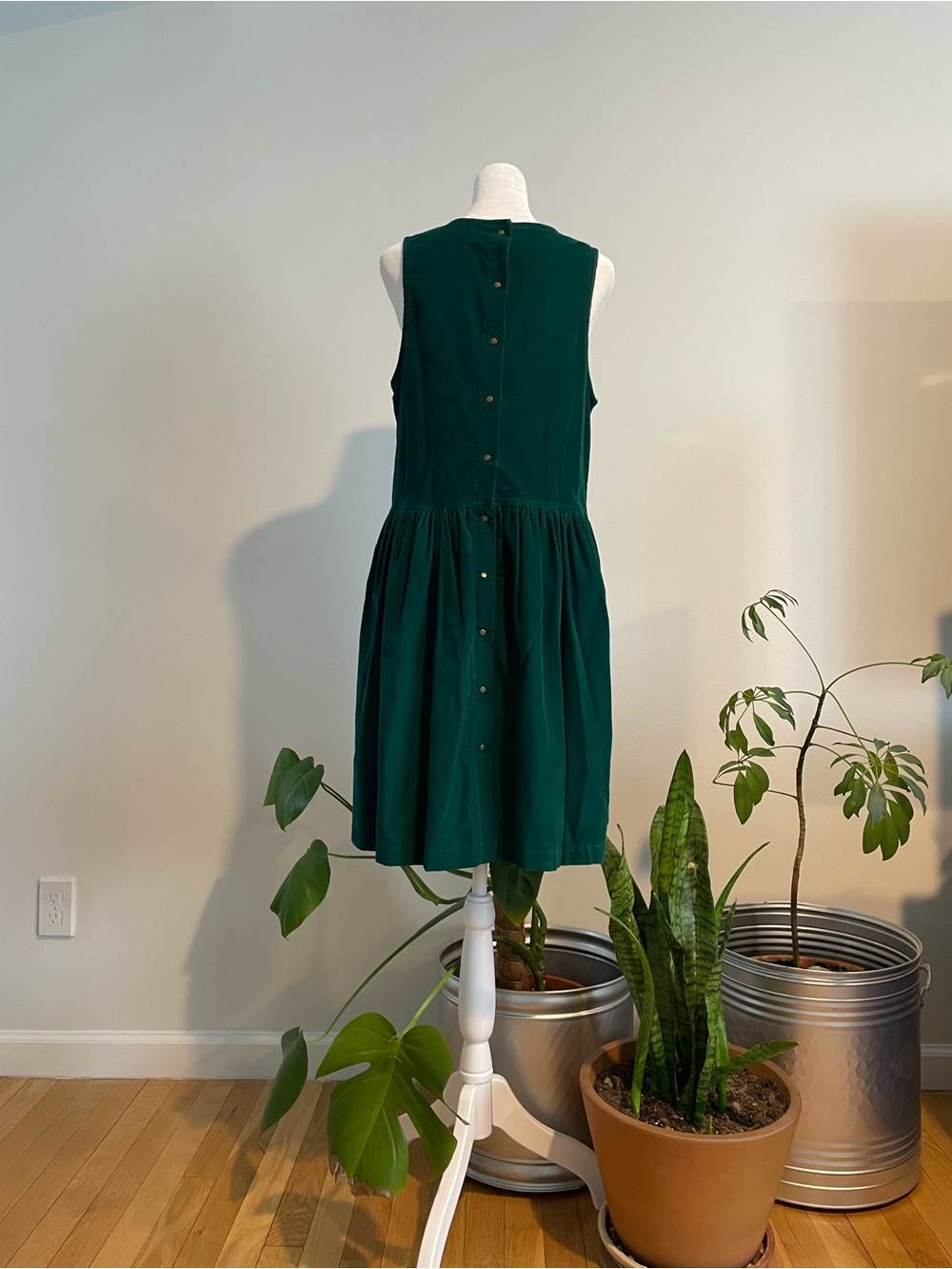 Vintage 70s OshKosh Corduroy Pinafore/Overalls Dress - Picture 4 of 7